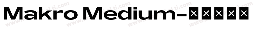 Makro Medium字体转换